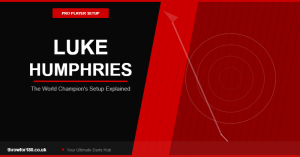 PDC Darts Calendar 2025 luke humphries darts setup