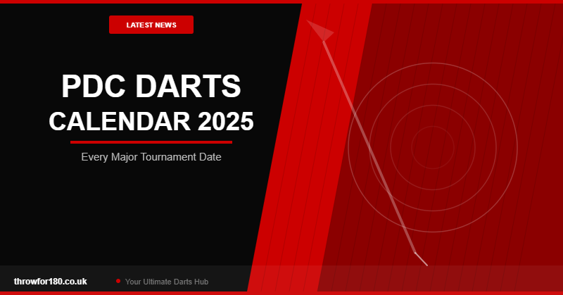 pdc darts calendar 2025